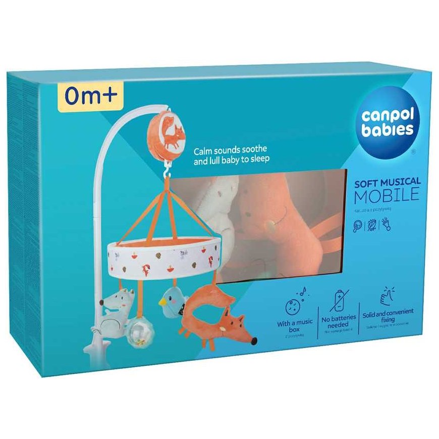 CANPOL BABIES musical carousel for baby crib, FOX, 75/201 – 4