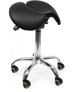 Spacetronik Ergonomic adjustable stool SELLA black