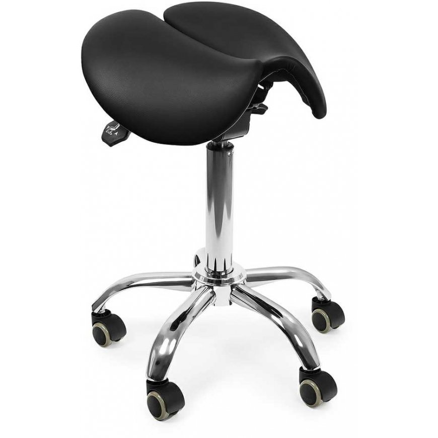 Spacetronik Ergonomic adjustable stool SELLA black