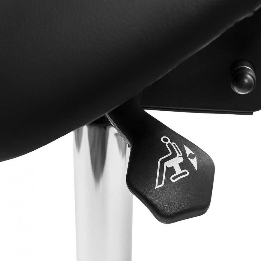 Spacetronik Ergonomic adjustable stool SELLA black – 5