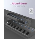 ICY BOX IB-HUB1701-C3 USB 3.2 Gen 1 (3.1 Gen 1) Type-B 5000 Mbit/s Antracīts ICY BOX IB-HUB1701-C3 USB 3.2 Gen 1 (3.1 Gen 1) Type-B 5000 Mbit/s Antracīts