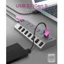 ICY BOX IB-HUB1701-C3 USB 3.2 Gen 1 (3.1 Gen 1) Type-B 5000 Mbit/s Antrasiitti ICY BOX IB-HUB1701-C3 USB 3.2 Gen 1 (3.1 Gen 1) Type-B 5000 Mbit/s Antrasiitti