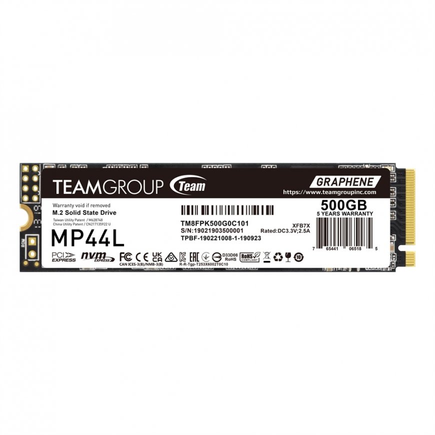 Team Group MP44L TM8FPK500G0C101 SSD diskdzinis 500 GB M.2 PCI Express 4.0 NVMe SLC – 2
