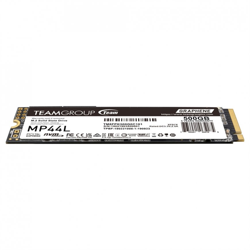 Team Group MP44L TM8FPK500G0C101 pooljuhtketas 500 GB M.2 PCI Express 4.0 NVMe SLC – 4