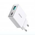 Joyroom JR-TCF14 20W USB-A USB-C Super Slim Wall Charger - White Joyroom JR-TCF14 20W USB-A USB-C Super Slim Wall Charger - White