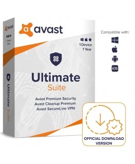 Avast Ultimate - IS, VPN, Cleanup (1 device) - 1 year DE | Download & Product Key