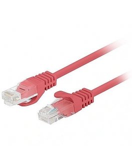 Patchcord cat.6 UTP 0.5M 10-pack fluke passed red