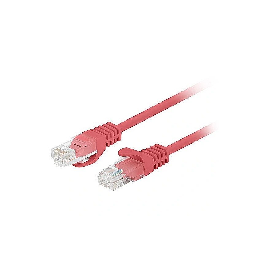 Patchcord cat.6 UTP 0.5M 10-pack fluke passed red