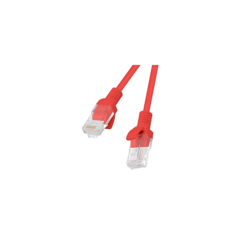 Patchcord cat.6 UTP 0.5M 10-pack fluke passed red – 2