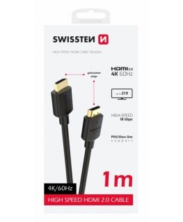Swissten HDMI to HDMI 4K Cable 1m