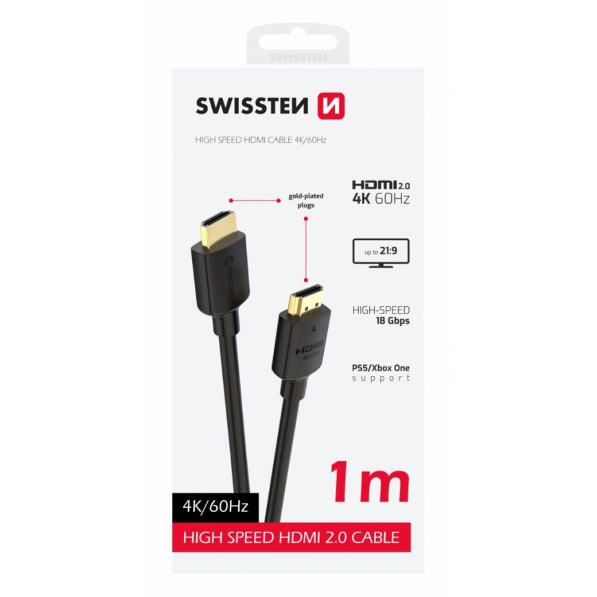 Swissten HDMI to HDMI 4K Cable
