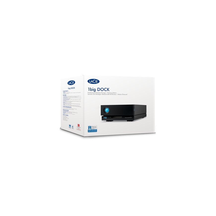 LaCie 1big Dock external hard drive 24 TB 7200 RPM 3.5" USB Type-A / USB Type-C 3.2 Gen 1 (3.1 Gen 1 – 2