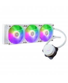 Cooler Master MasterLiquid 360L Core ARGB White Procesors Šķidruma dzesēšanas komplekts 12 cm Balts