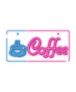 Forever Light Neon PLEXI LED COFFEE pink blue NNE11 Koristevalohahmo