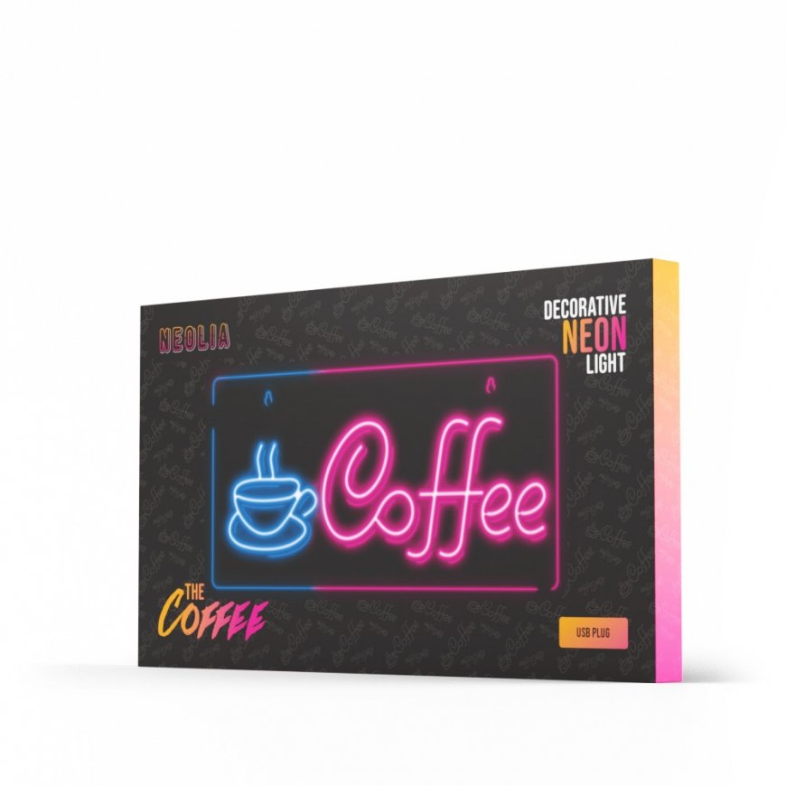 Forever Light Neon PLEXI LED COFFEE pink blue NNE11 Light decoration figure – 2