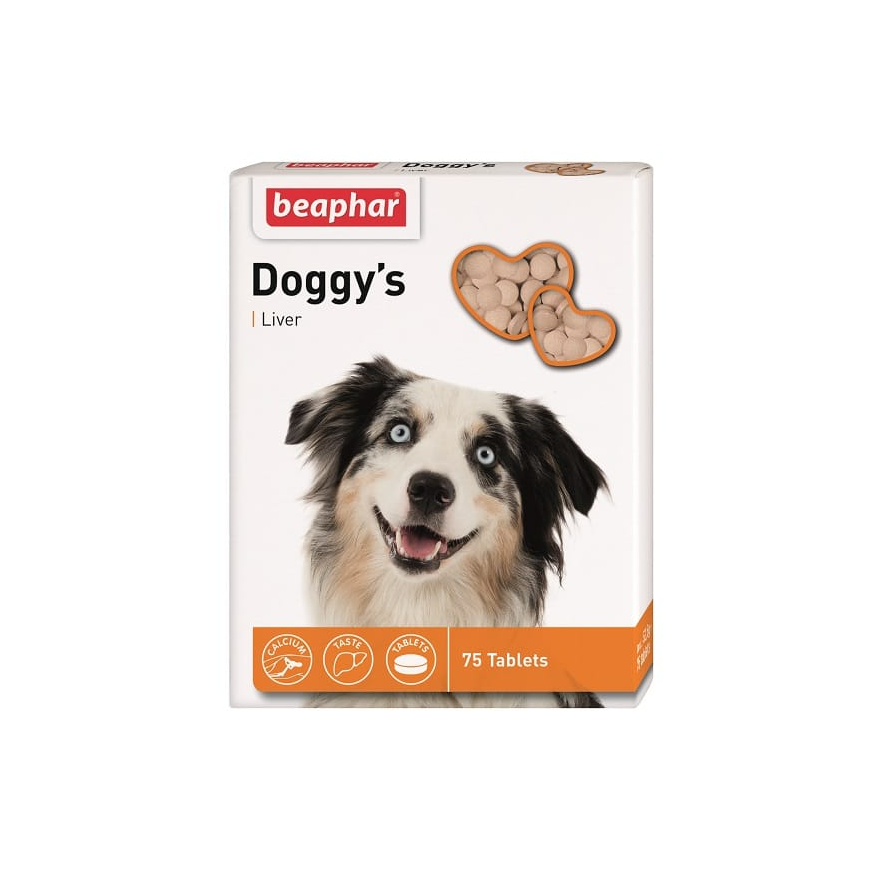 Vitamin supplement : Beaphar DOGGY'S Lever, 75tab. : with liver