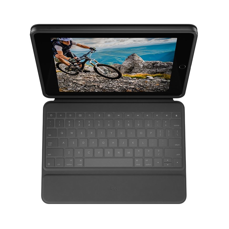 Logitech Rugged Folio QWERTY Британский английский Smart Connector Графит – 2