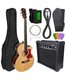 V-TONE EAG SET BK electroacoustic guitar. + amplifier