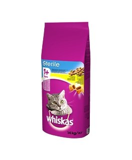 ‎Whiskas 5900951259418 сухой корм для кошек 14 kg Взрослый Курица