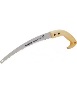 Bahco Curved blade, strong, comfortable handle. Hardened teeth. Blade length 280 mm.