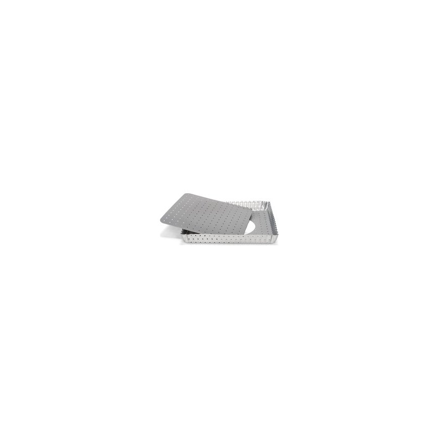 Patisse Square baking dish 22 x 4 cm silver steel – 2