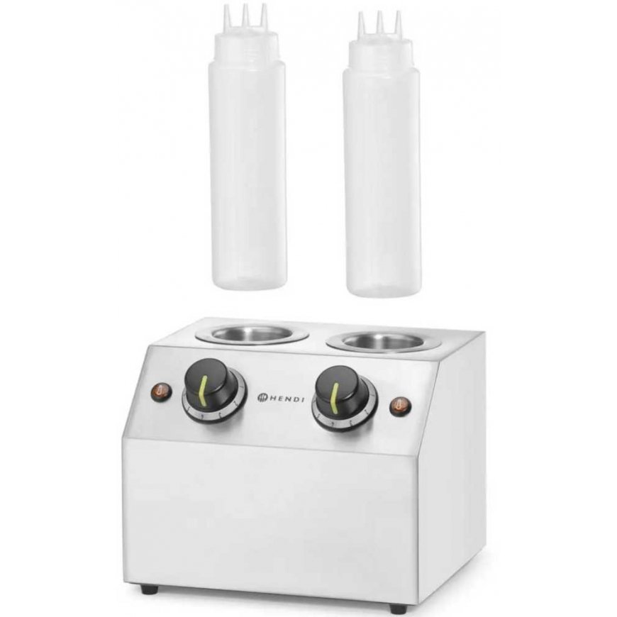 Hendi Electric bottle sauce warmer, double, 2 zones, 2x 650 ml, 200 W – 3