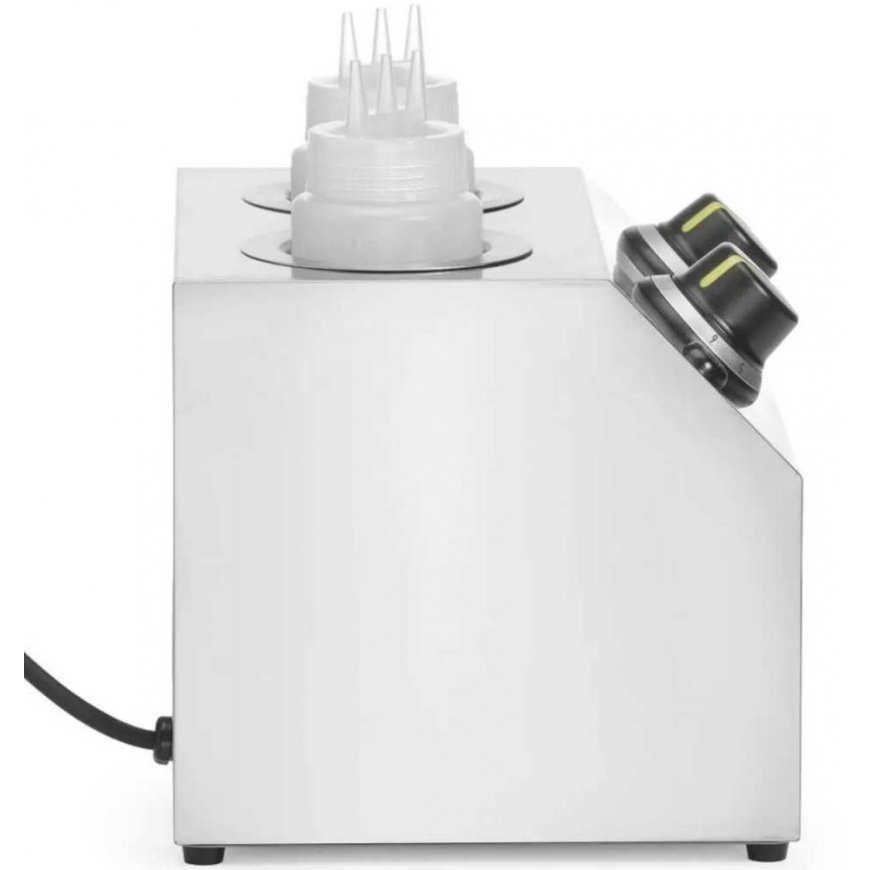Hendi Electric bottle sauce warmer, double, 2 zones, 2x 650 ml, 200 W – 4