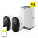 Baseus N1 Plus 2K Outdoor Camera Kit (White)