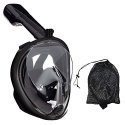 RoGer Full Dry Snorkeling Mask L / XL Black RoGer Full Dry Snorkeling Mask L / XL Black