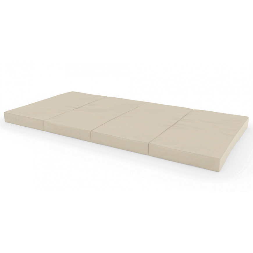 Foldable gymnastic mattress SANRO 200x100x10 cm cream (4 parts) – 2