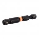 impact adapter for sockets from 1/4'' hex to 3/8'' square, 50 mm, Bahco [66IM/K50-3/8-1P]