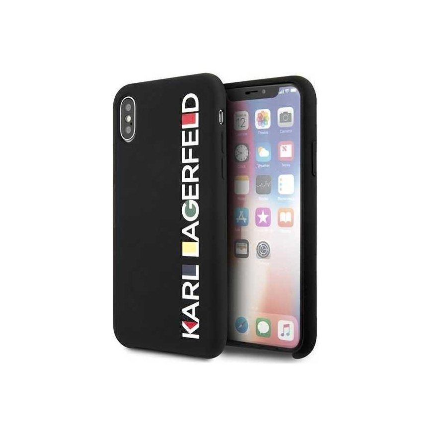 Case Karl Lagerfeld KLHCPXBHWHBK iPhone X/XS hardcase black/black Glossy Bauhaus