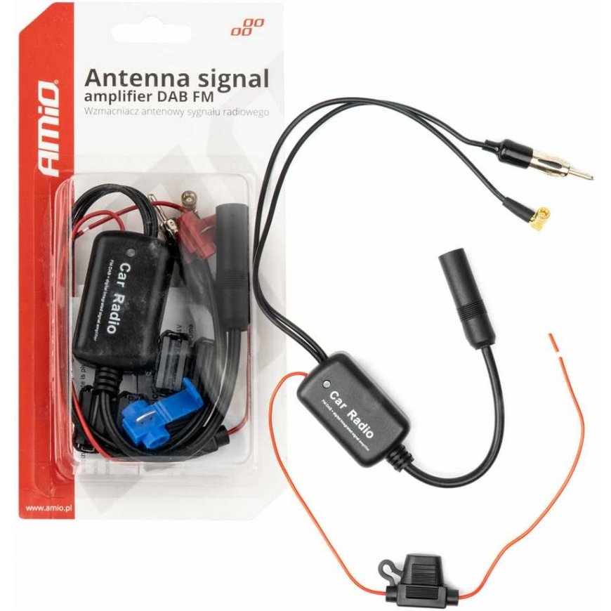 AMiO Radio signal antenna amplifier 12v