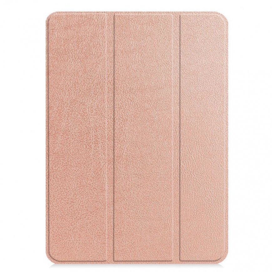 iPad Air 4 10.9 / iPad Air 5 Tri-Fold Eco-Leather Stand Case Rose Gold
