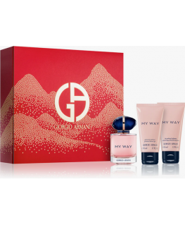 Armani My Way set for women (perfume EDP, 50 ml + shower gel, 50 ml + body lotion, 50 ml)