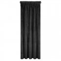 Night curtain made of soft velvet Eurofirany DIVA LINE RIA 140X270 cm, tape/tunnel/hooks, 300g/m2, color: black