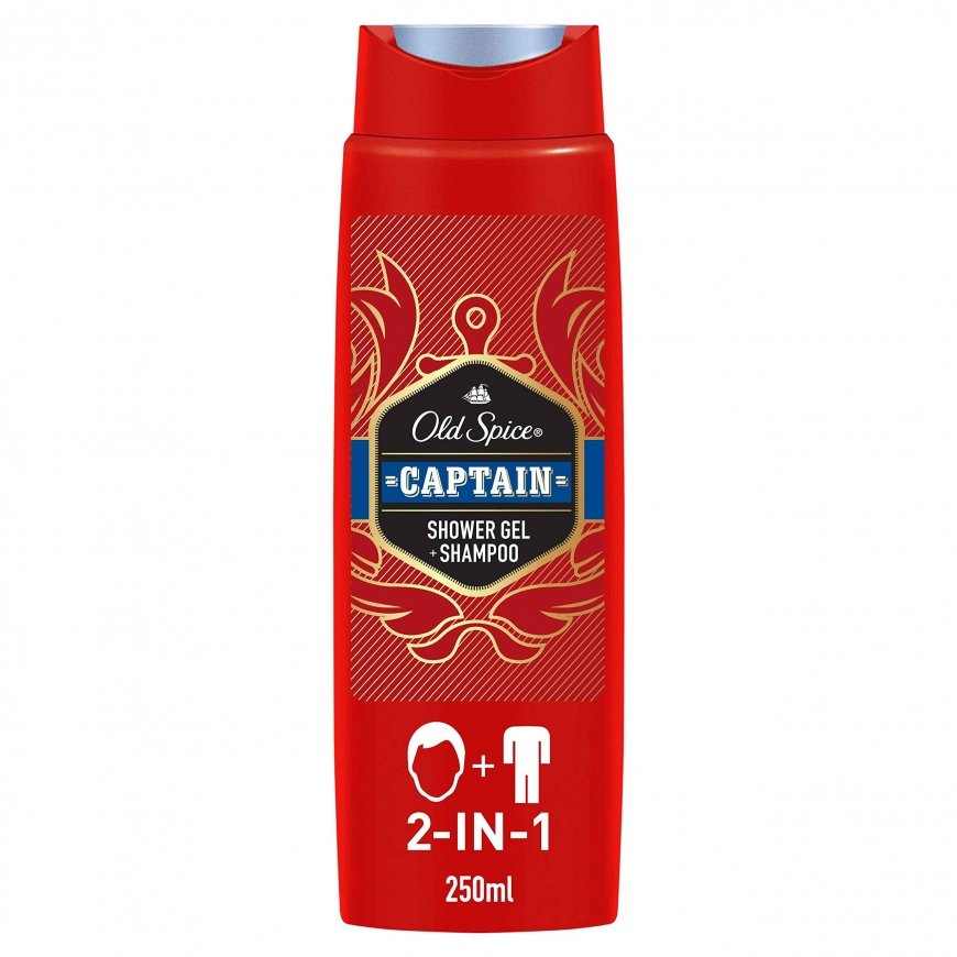 Captain Shower Gel + Shampoo - Shower gel for body and hair