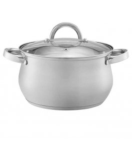 Pot with glass lid Domingo 18 cm 3 l DOMOTTI