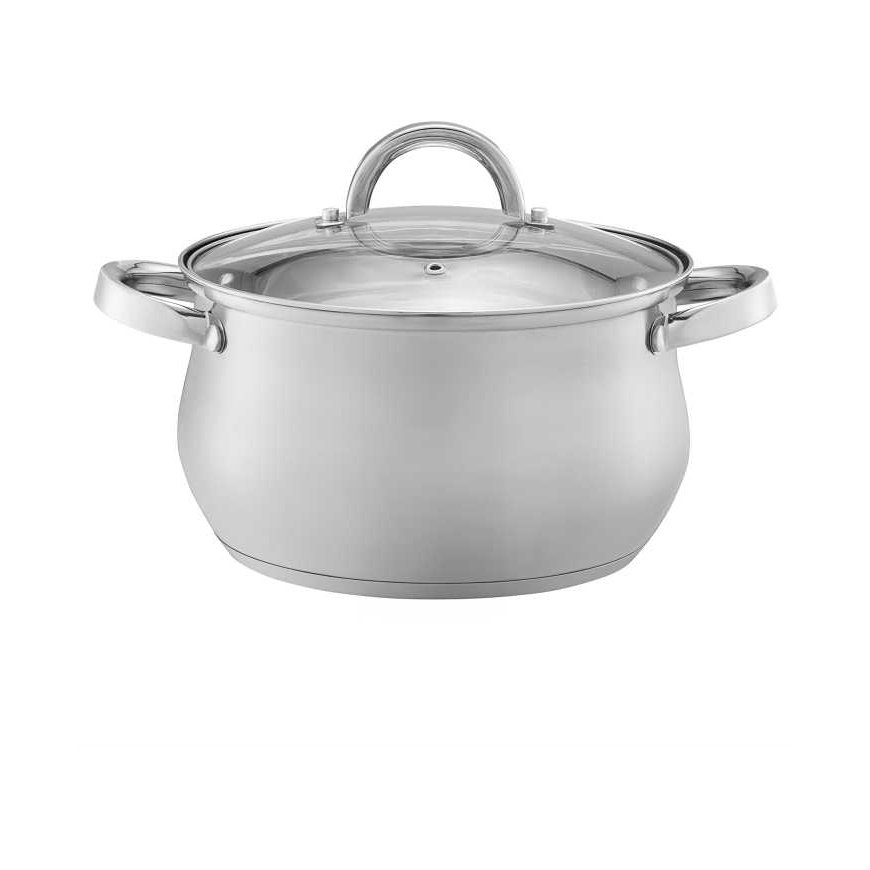 Puodas ze szklaną pokrywą Domingo 18 cm 3 l DOMOTTI