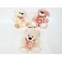 Sun Day *AST. PLUSH teddy bear, 30 cm, with bow, 3 colors. Sun Day *AST. PLUSH teddy bear, 30 cm, with bow, 3 colors.