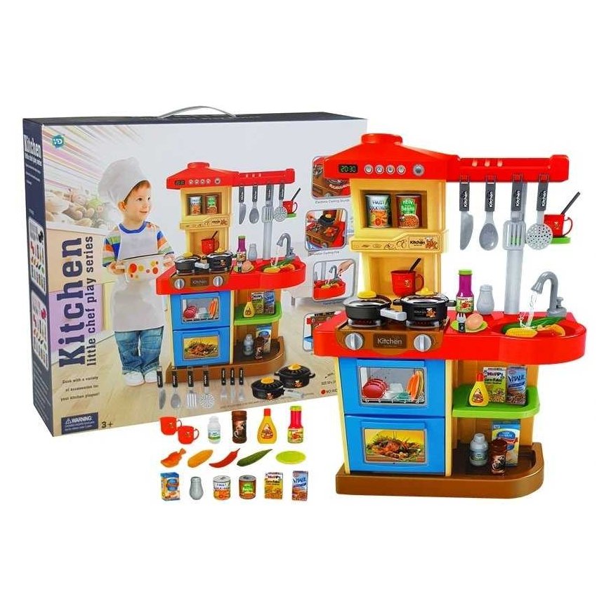 Lean Toys Kitchen for children with sounds and real taps