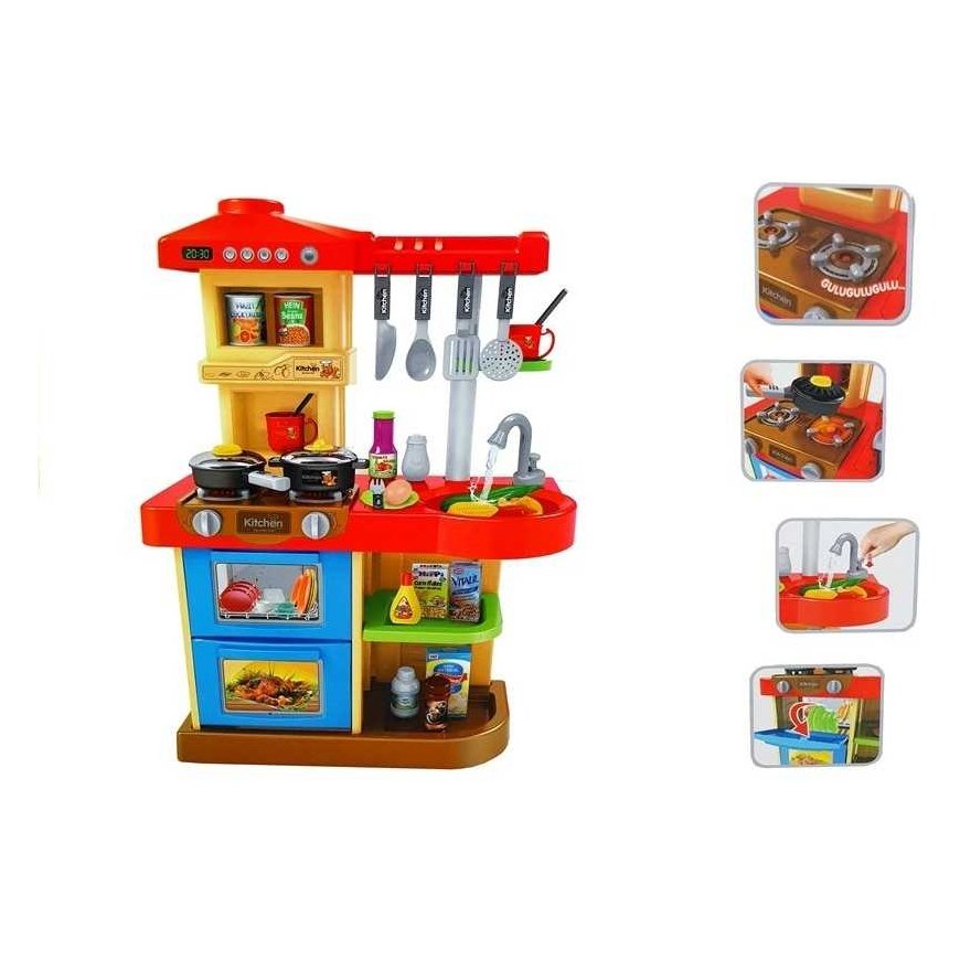 Lean Toys Kitchen for children with sounds and real taps – 2