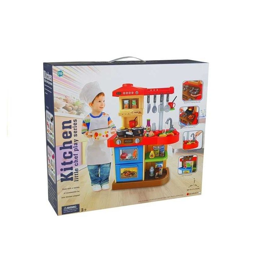 Lean Toys Kitchen for children with sounds and real taps – 4