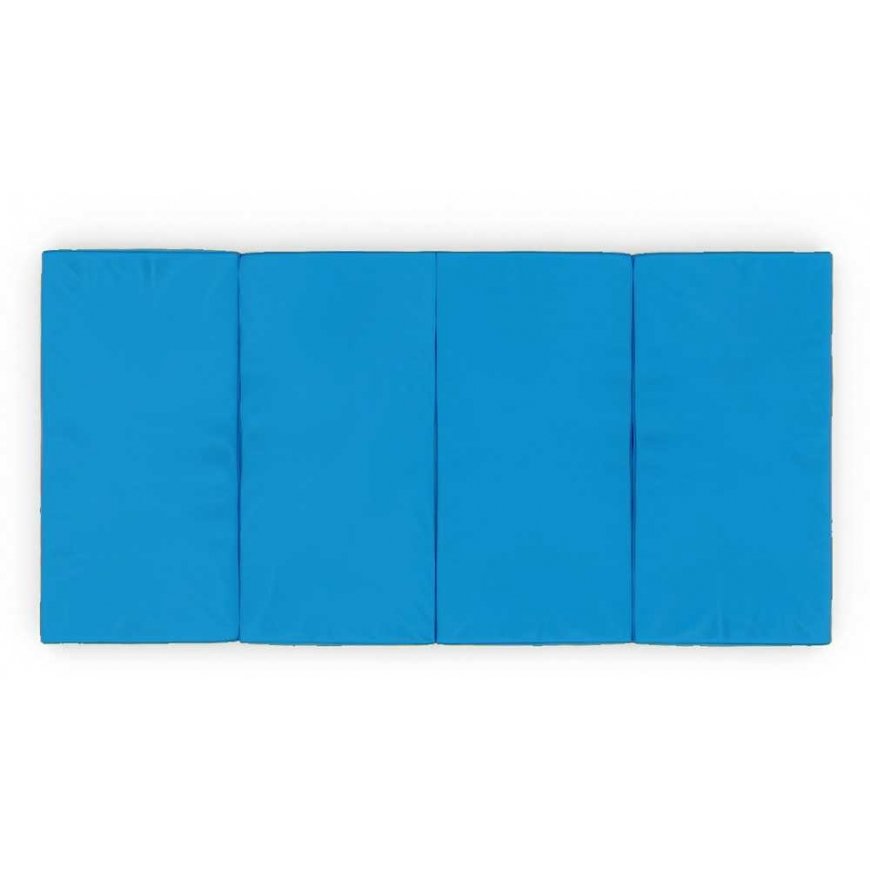 Sulankstomas gimnastikos čiužinys SANRO 200x100x10 cm mėlynai-geltonas ( 4 dalių) – 3
