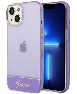 Case Guess GUHCP14SHGCOU iPhone 14 / 15 / 13 6.1" purple/purple hardcase Translucent