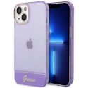 Dėklas Guess GUHCP14SHGCOU iPhone 14 / 15 / 13 6.1" violetinė/violetinė hardcase Translucent Dėklas Guess GUHCP14SHGCOU iPhone 14 / 15 / 13 6.1" violetinė/violetinė hardcase Translucent