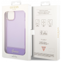 Dėklas Guess GUHCP14SHGCOU iPhone 14 / 15 / 13 6.1" violetinė/violetinė hardcase Translucent Dėklas Guess GUHCP14SHGCOU iPhone 14 / 15 / 13 6.1" violetinė/violetinė hardcase Translucent