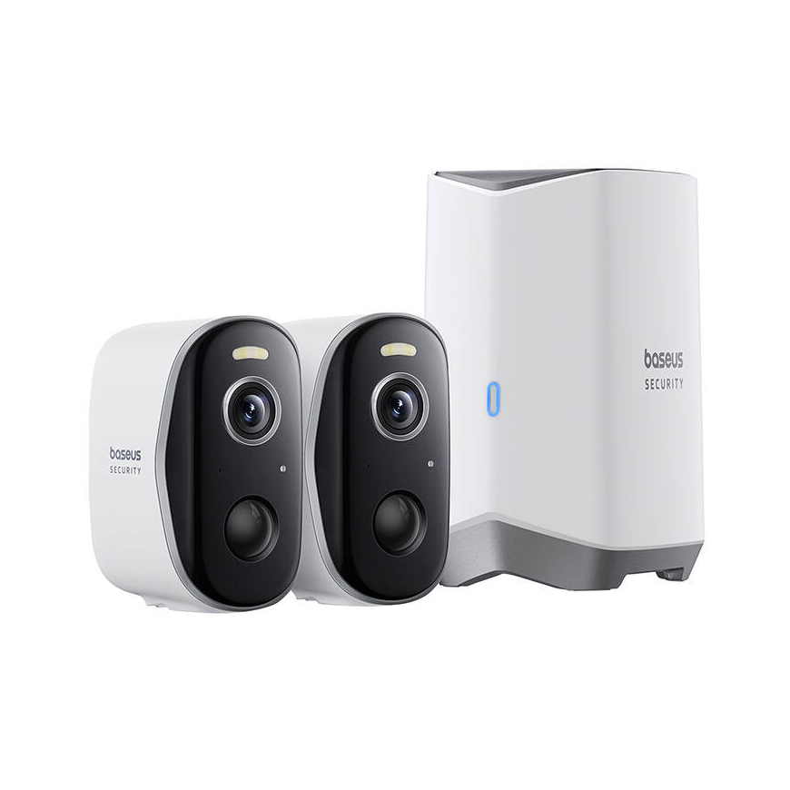 Baseus N1 2K Outdoor Camera Set of 2 (White) – 4