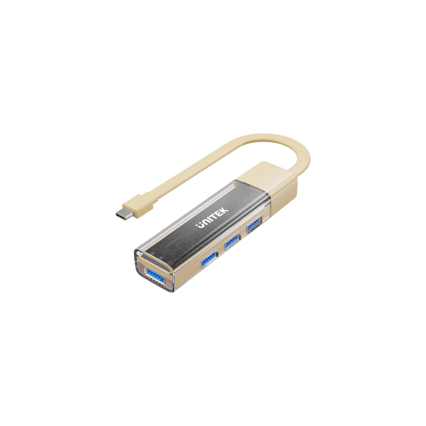 Unitek Hub dvikryptis USB C/USB A 5Gbps kreminė – 2