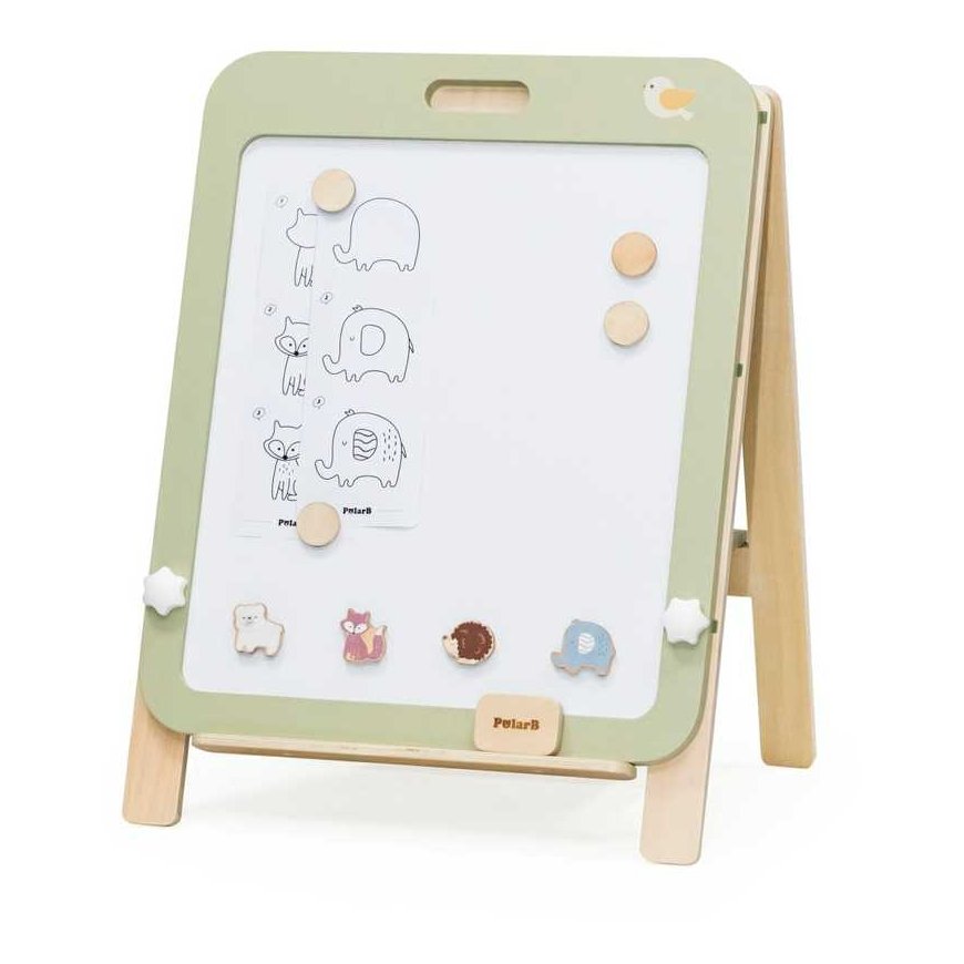 Double-sided 3-1 drawing magnetic board with magnets, Viga PolarB – 2